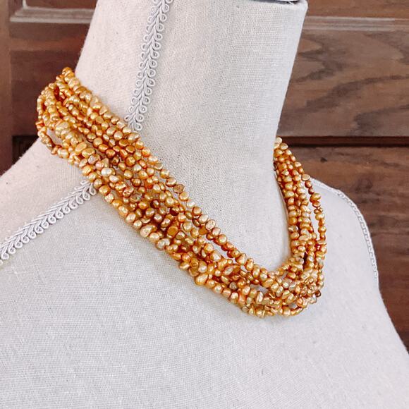 Silpada N1366 Pearl Necklace Multi Strand Freshwater 925 Boho Jewelry - Picture 9 of 10